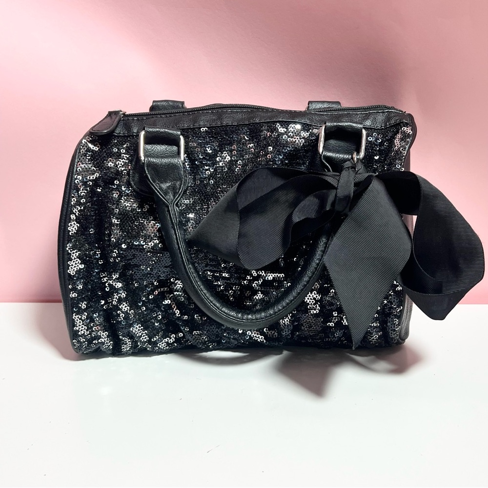 Vintage Y2K Mcbling xhilaration sequins purse with bow